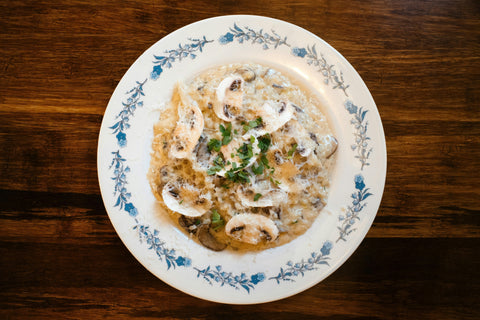 Houbové rizoto s Octovou solí s houbami