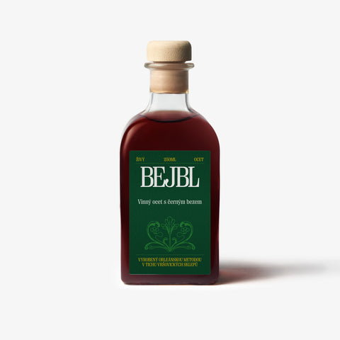 Vinný ocet s černým bezem